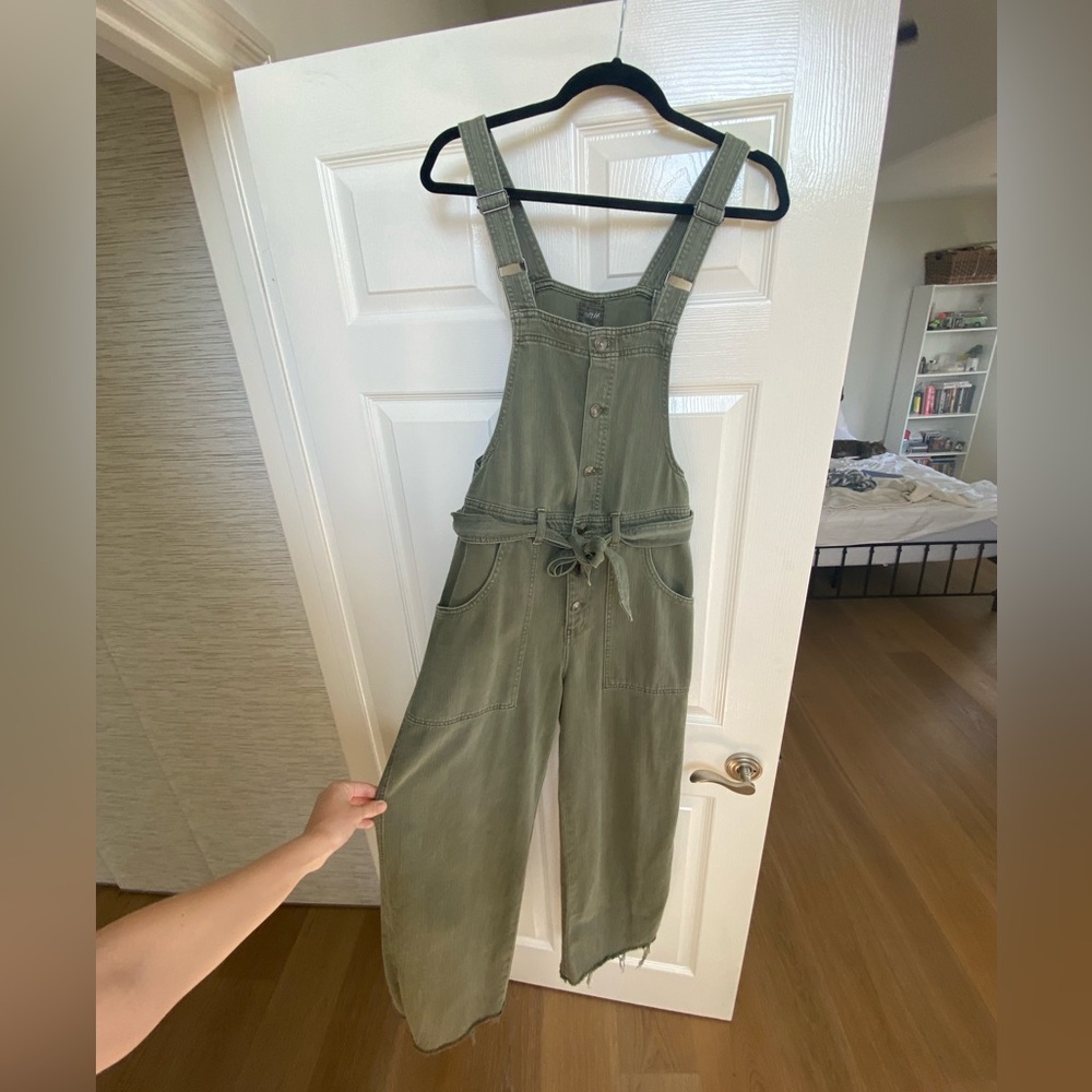 Aerie Army Green Overalls